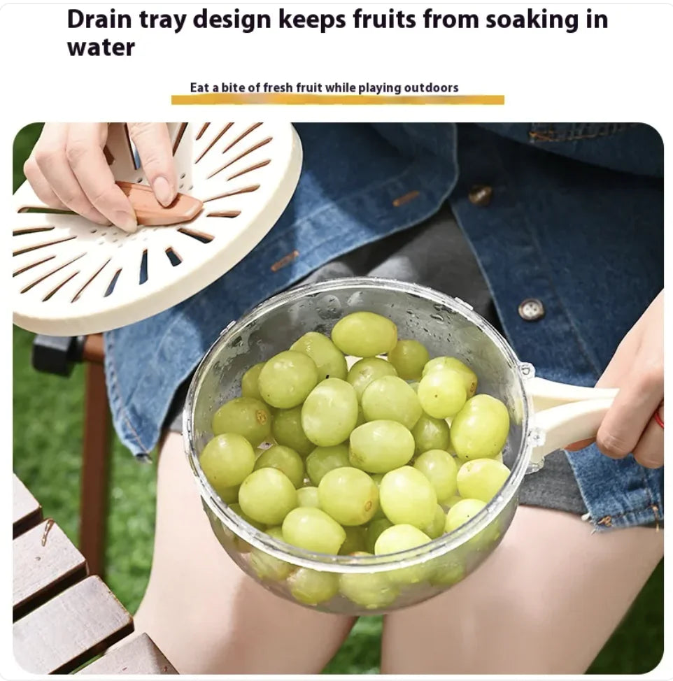 Easy-Drain Fruit Basket – Foldable and Portable Colander